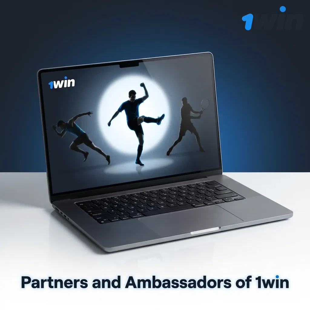 1win partners with Indian cricket stars, football clubs, influencers, and eSports teams to boost brand presence.