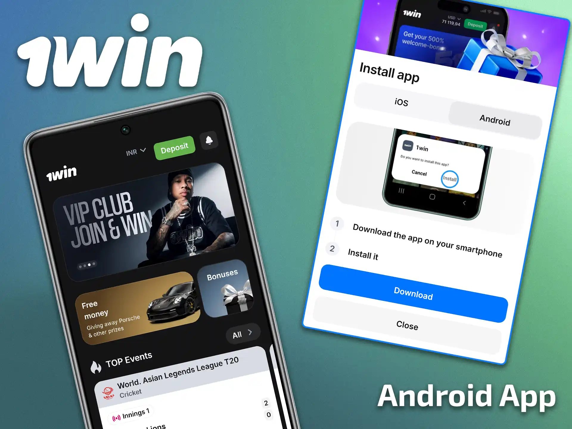 Explore all mobile capabilities and 1win Android app features.