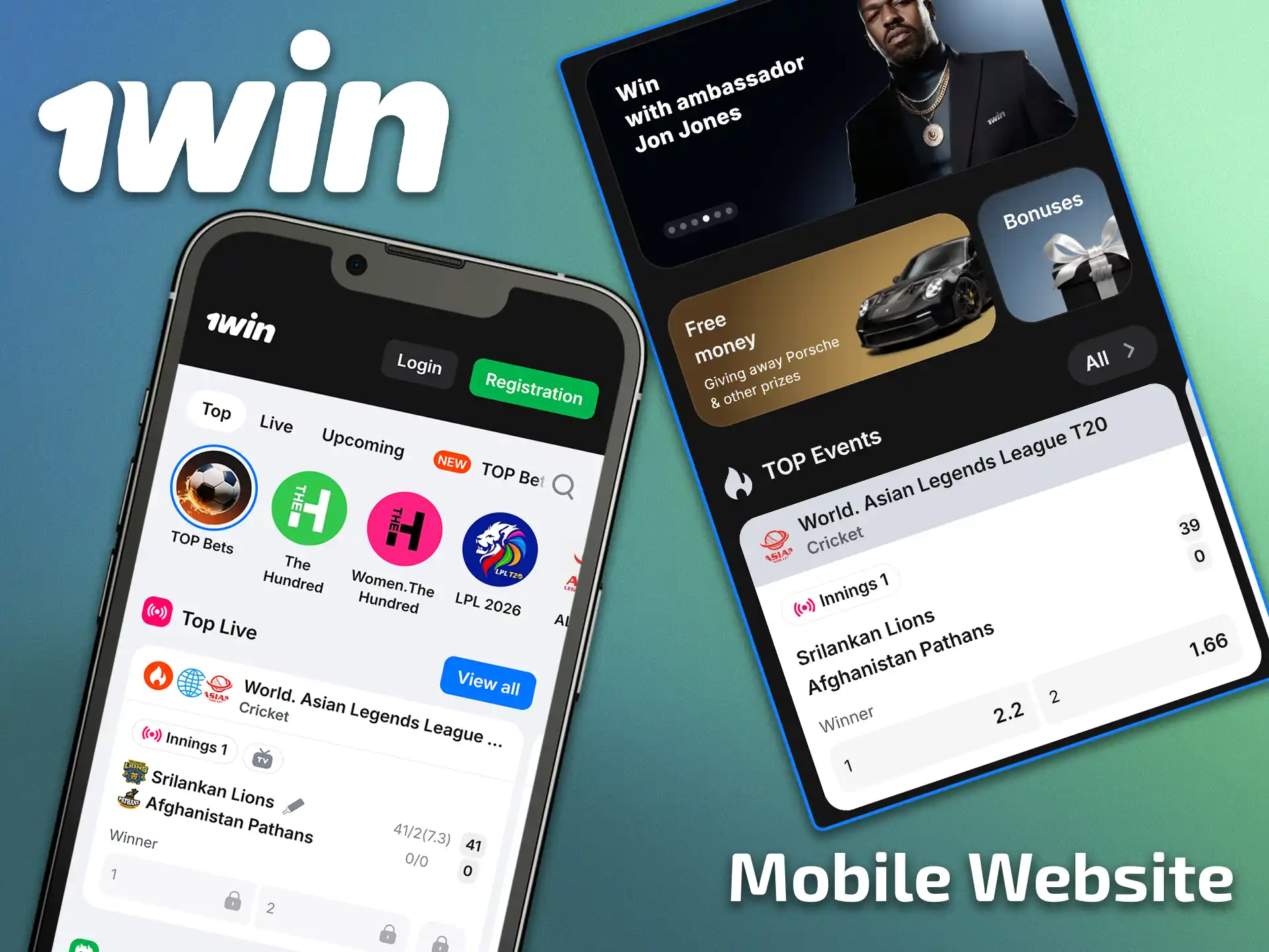 Access all betting options via browser using the 1win mobile website version.