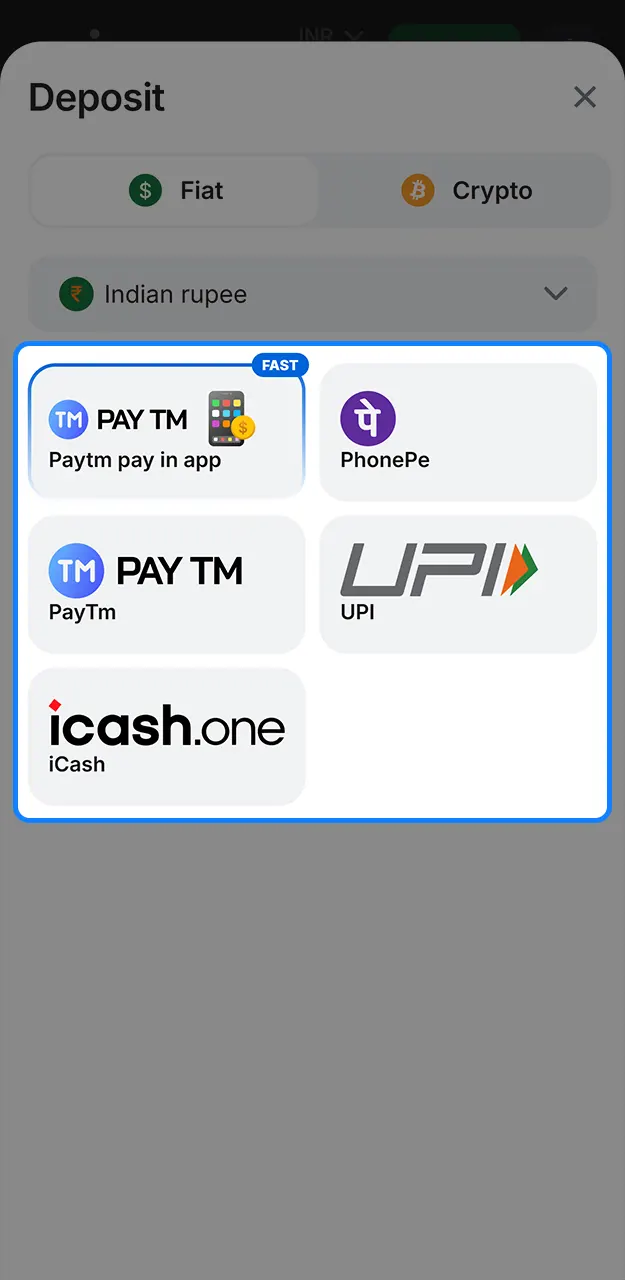 Top up your account balance on 1win.