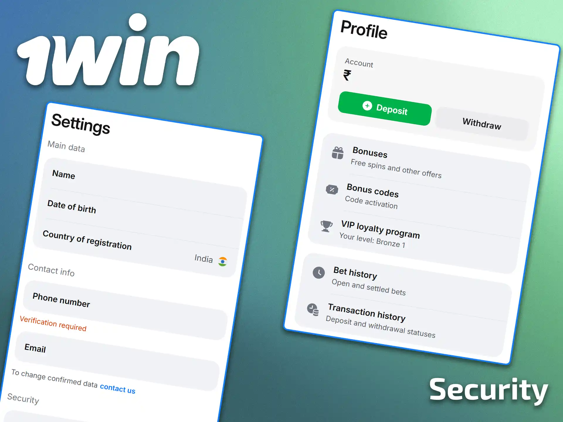 Learn more about 1win's security.